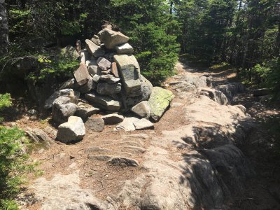 Willey summit cairn