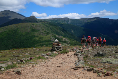 hikers descending Eisenhower