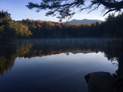 Bondcliff and its South Peak northeast of Black Pond