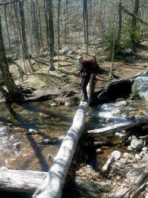 practicing log crossings!