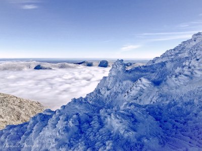 Rime above the clouds