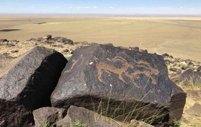 3000 year old petroglyphs at Khavtsgait