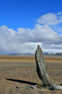 Traditional old family memorial stone