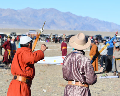 Archery final in progress