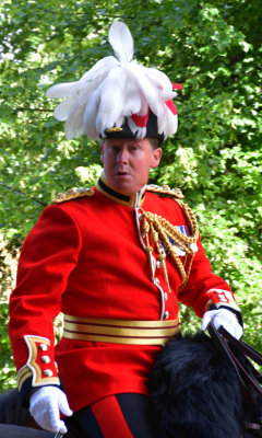 Army officer leading London regiment