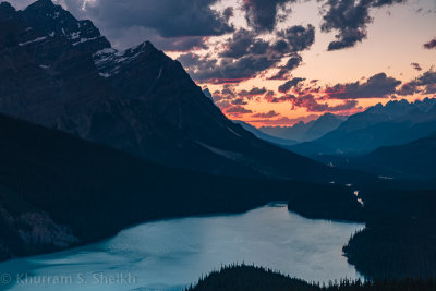 Peyto Lake Sunset - July 2015