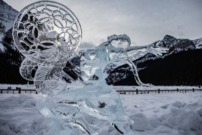 Lake Louise Ice Sculptures - February 2013