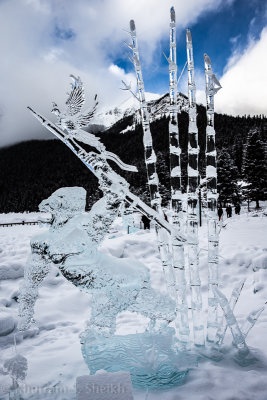Lake Louise Ice Sculptures - January 2013