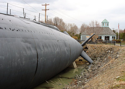 Hull, looking to stern and visitor center