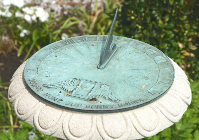 Sundial - only the sunny hours.