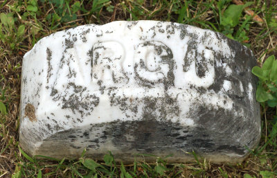 Gravestone for dog Argus.