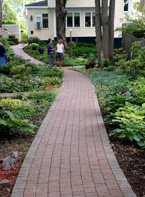 Walkway to rear exit.