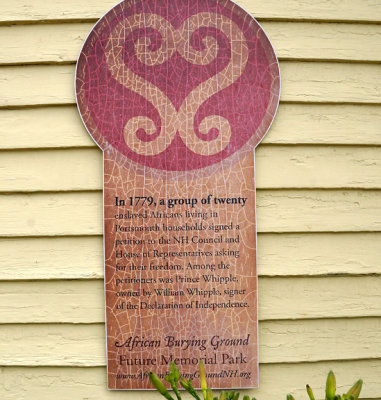 African Burying Ground sign.