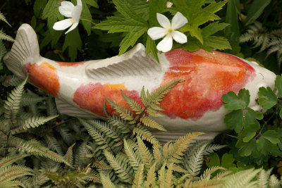 Ceramic koi.