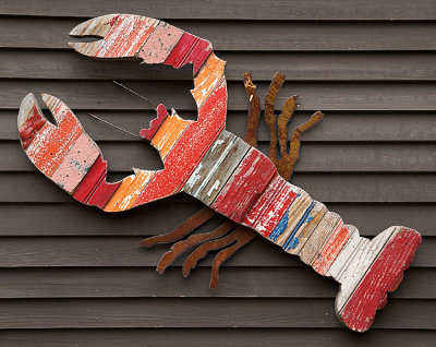 Lobster wall plaque.