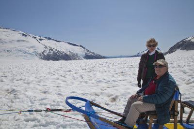 Tom and Sue on glacier