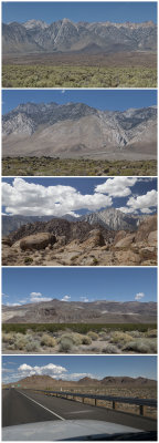 Day 12 Passing by the Sierra Nevada Range and Death Valley