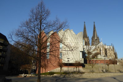 The Ludwig museum and the Dom Cathedral