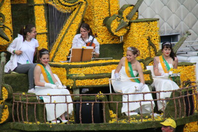 The Queen of the feast and her two Maids of Honor