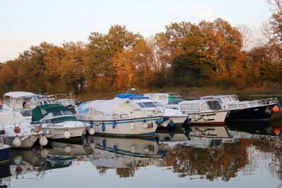 The Marina of Savoyeux, our starting point