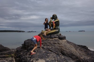 Mermaid statue in Songhkla City