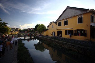 View from Japanese bridge. Hoi An.