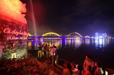 Da Nang and dragon bridge