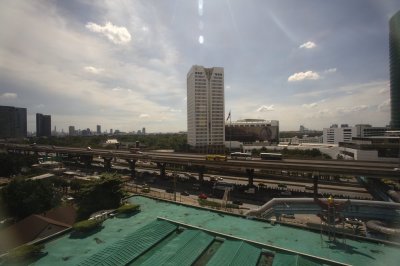 View from our hotel in Bangkok.