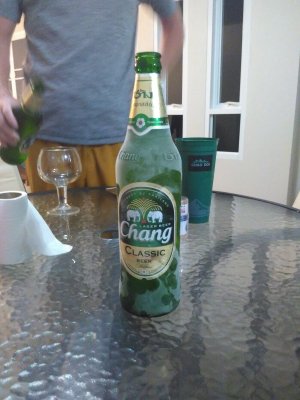 Ice cold Chang beer