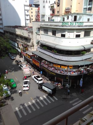 View from our balcony in Ho Chi Minh City