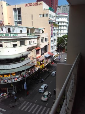 View from our balcony in Ho Chi Minh City