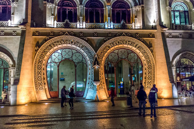 Entrance to Rossio Train Station