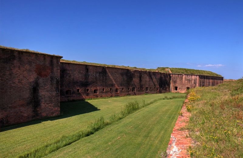 Fort Morgan, Exterior Face