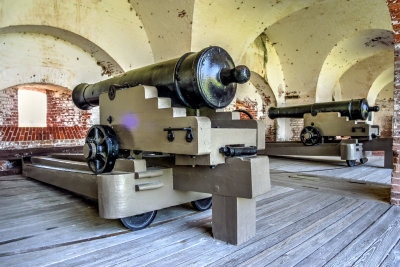 Fort Pulaski, Casement Artillery, 32 Pounder Smoothbore