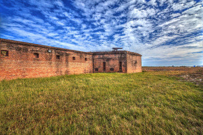 Fort Gaines, Southeast Bastion And Curtain Wall