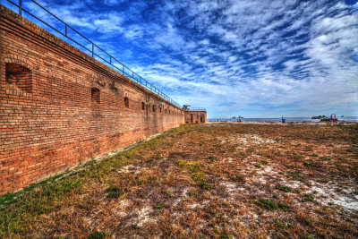 Fort Gaines, Curtain Wall And Northeast Bastion