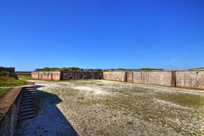 Fort Pickens, Curtain Wall And Southeast Bastion