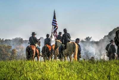 General Sherman Viewing the Battle, Atlanta Campaign