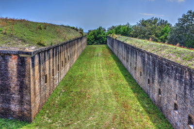 Fort Barrancas, West Face, Scarp And Counterscarp