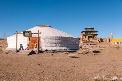 Buddhist Temple in a Ger