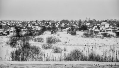 Dachas in the Snow