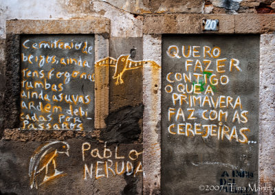 Portuguese Graffiti by Pablo Neruda