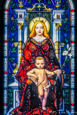 Madonna and Child, Stained Glass