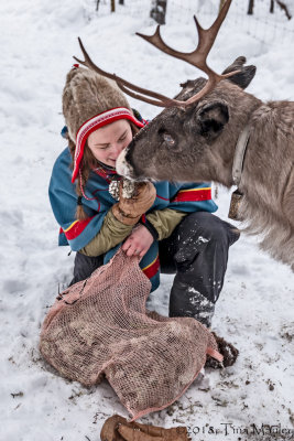 Anna Loves Her Reindeer!