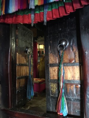 Entrance of the study room for young Monks, Tashi Lhunpo Monastery 