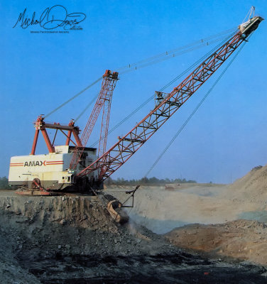 AMAX Coal Company Bucyrus Erie 2550W (Chinook Mine)