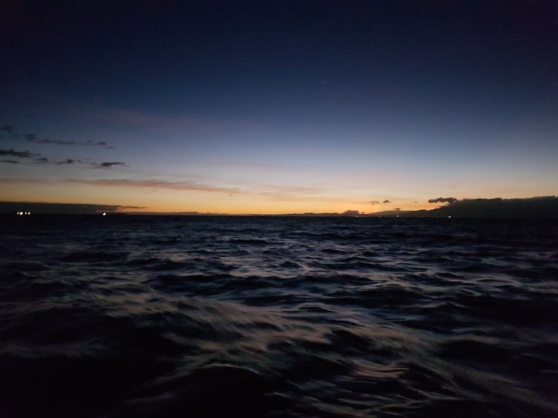 Sunrise - leaving the island