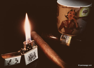 Sometimes all you need is a good cigar and a cup of tea...