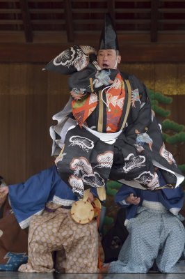 Hatsu-Noh at Yasaka Shrine Kyoto