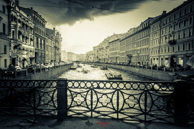 St Petersburg_monochrome_canal_boats.jpg